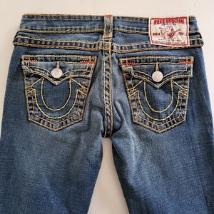 True Religion LOW RISE w Brown Threading